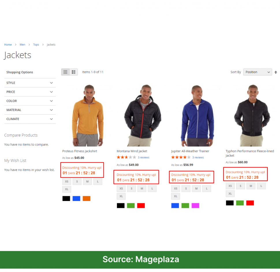 Ecommerce Sales through Urgency to increase online sale