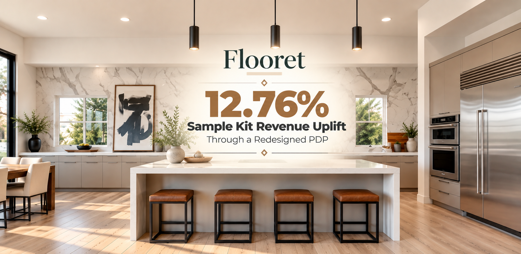 FLOORET × OPTIPHOENIX: 12.76% SAMPLE KIT REVENUE UPLIFT AND 11.27% MORE PURCHASERS THROUGH A REDESIGNED PDP